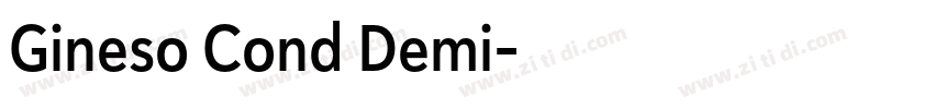 Gineso Cond Demi字体转换